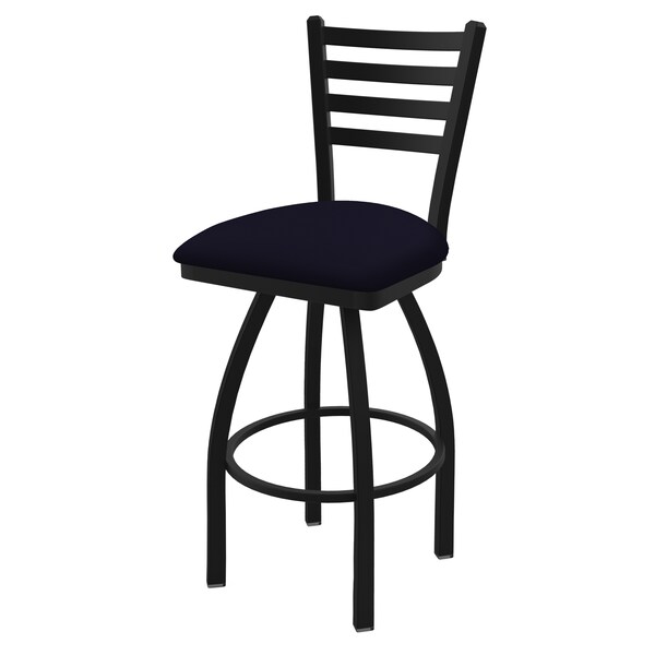 25" Swivel Counter Stool, Black Wrinkle, Canter Twilight Seat